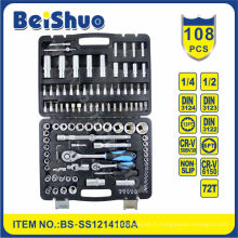 108PCS CRV 1/4 &quot;&amp; 1/2&quot; Dr. Socket Set pour le ménage